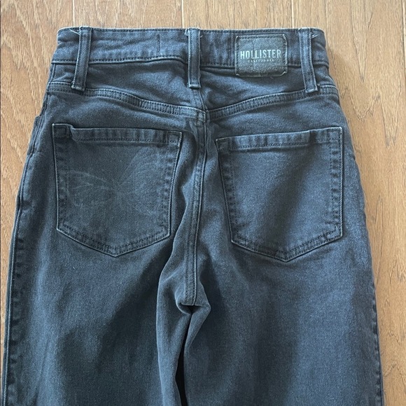 Hollister Butterfly Black Ultra High-Rise Dad Jeans Vintage Stretch 23R 000R - Picture 5 of 8